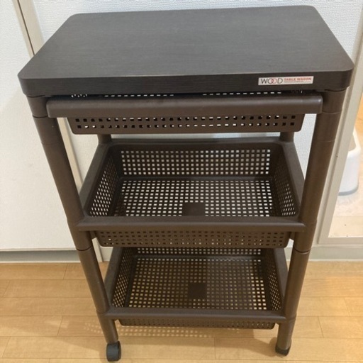 【さらに！お値下げ】ニトリ　ウッドテーブルワゴン