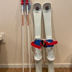 ジュニア パンダスキー 80cm キャプテンスタッグ ジュニアプラスキー 80cm レッド UX-591の画像