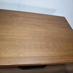 ≪y471≫美品 Shirakawa/シラカワ 引出し付き 4人用 ダイニングテーブル 1本脚 リビング/ダイニング 41117-03