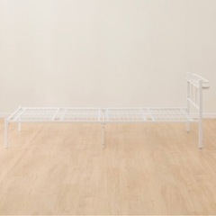 ニトリ　シングルパイプベット　ホワイトの画像