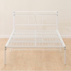 ニトリ　シングルパイプベット　ホワイトの画像