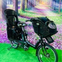 ❷ 4514子供乗せ電動自転車ヤマハ3人乗り新品20インチ良好バッテリー