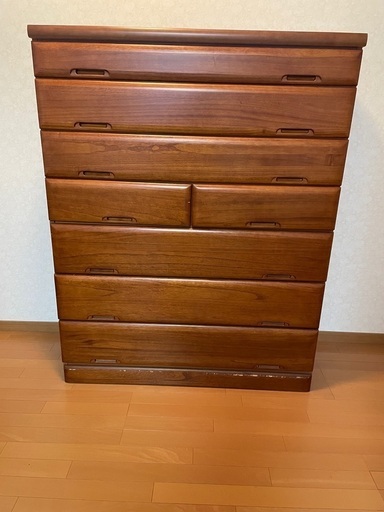 和服他収納可能の7段ハイチェスト