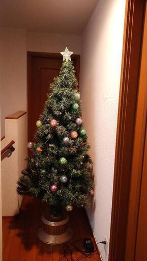 クリスマスツリー 約170センチファイバーツリー 他4点