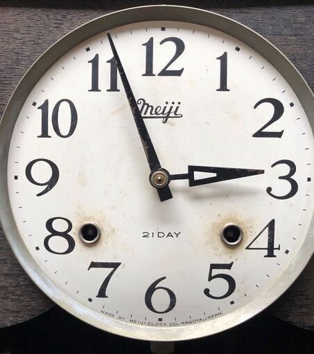 金泉黄ララ 振り子時計 ジャンク品 Meiji