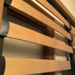 無印良品 木製ベッドフレーム ダブルベッド ヘッドボードと脚セット