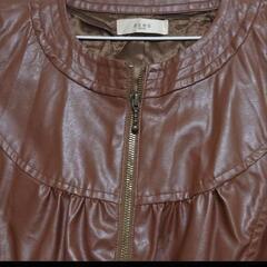アクシーズファム　フェイクレザージャケット　Mサイズの画像