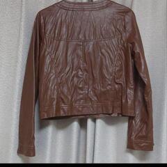 アクシーズファム　フェイクレザージャケット　Mサイズの画像
