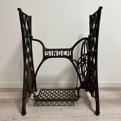 シンガー ミシン台 アイアン 脚 古道具 昭和レトロ singer テーブル 脚
