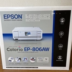未開封】プリンター(EPSONカラリオ EP-806AW)