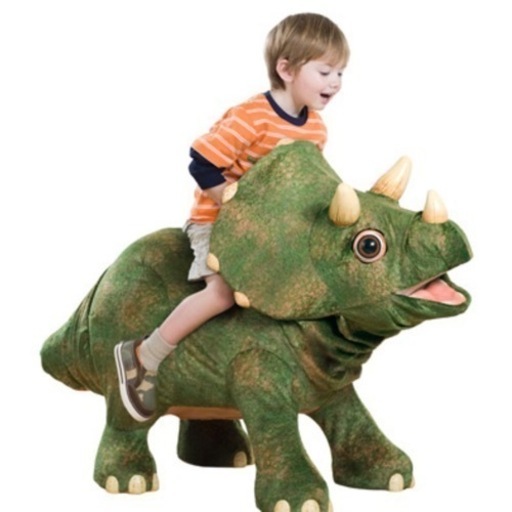 【超美品‼️】定価108,000円♪ プレイスクール コタ トリケラトプス 子ども乗用玩具