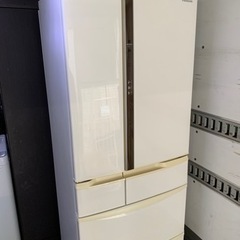 配送可能　パナソニック Panasonic NR-FVF460-W [エコナビ搭載冷蔵庫 （455L・フレンチドア） 6ドア クラフトホワイト]