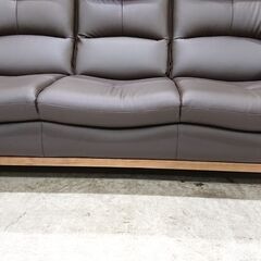 ニトリ｜Nシールド｜合皮｜ハイバック｜3人掛ソファ