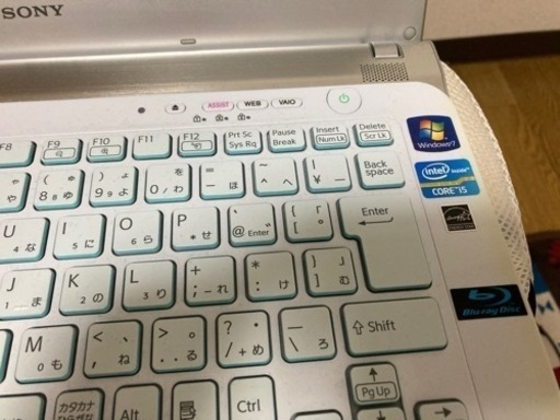 ノートパソコン　SONY VAIO i5 SSD換装済み　メモリ8g
