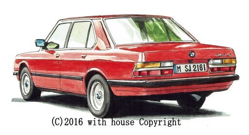 GC-100 BMW524i 限定版画 直筆サイン有 額装済 作家 平右ヱ門