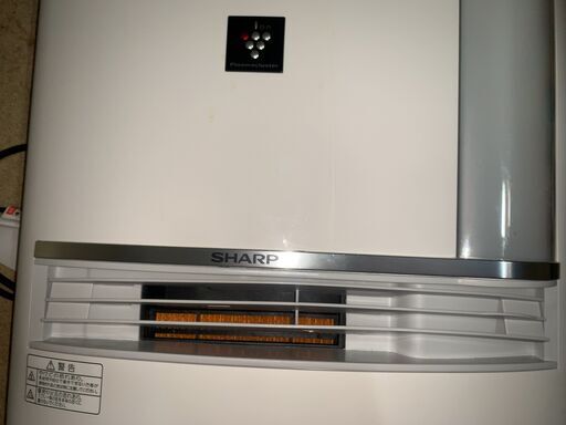 （未使用）シャープ プラズマクラスター塔載 加湿セラミックファンヒーター ホワイト HX-J120-W