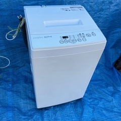 2019製 電子レンジ 洗濯機 6kg 美品 風乾燥機搭載の画像