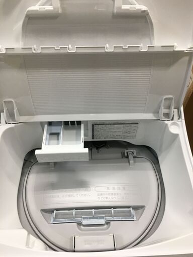 シャープ SHARP 洗濯機 ES-TX5F-S 2022年製 高年式 洗濯5.5kg 乾燥3.5kg タテ型洗濯乾燥機 幅56.5cm(ボディ幅52.0cm) 洗濯 脱水容量 5.5kg ステンレス穴なし槽 ホワイト系 ES-TX5F 洗濯乾燥機 清潔 節水 単身 一人暮らし 二人暮らし クリーニング済 堺市 石津【ジャングルジャングルサカイ石津店】