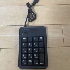 10キーボード（ワイヤード）エレコムTK-TCM003BK