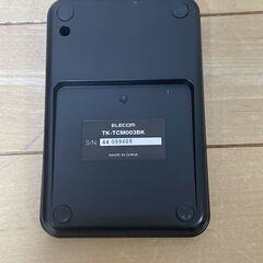 10キーボード（ワイヤード）エレコムTK-TCM003BKの画像