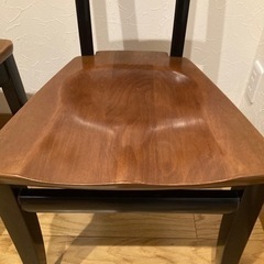 コスガ ダイニングチェア 天然木　２脚セットjtseの画像