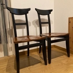 コスガ ダイニングチェア 天然木　２脚セットjtseの画像
