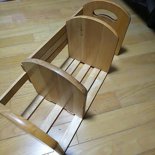 木製スライド式ブックスタンド