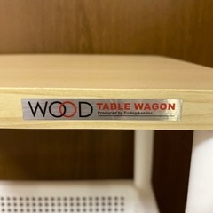 受付終了ーキャスター付きワゴンシェルフの画像