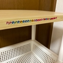 受付終了ーキャスター付きワゴンシェルフの画像