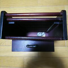 オルゴール付き 引き出し式小物入れの画像