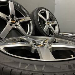 22年製 走行短め【TOYO PROXES FD1 225/40R19】夏タイヤ【MID RMP LFM604 050F 19インチ 8J5HPCD114.3+38】クラウン マークX等(VTI602)クレジットカード QRコード決済可能