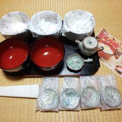 未使用  Yumi Katsura どっしり椀&薬味皿&箸 各５...