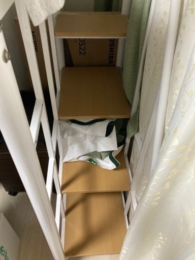 ロフトベッドシングルサイズ　階段付き