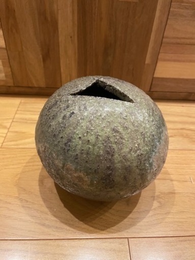 球花入 花器 花瓶 卵型 草土jtse