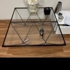 ガラステーブル ロータイプ 80cm角型jtse