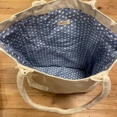 Hackberry しっかりとした生地の帆布トート②jtseの画像