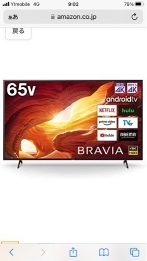 本日最終★セット価格値下げしました★SONY BRAVIA☆65インチ☆極美品☆TV