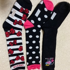 【新品】女の子　くつ下　5足セット 19〜21 22〜24 女児　ガールズ　ソックス　長くつ下　の画像