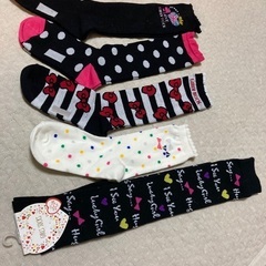 【新品】女の子　くつ下　5足セット 19〜21 22〜24 女児　ガールズ　ソックス　長くつ下　の画像