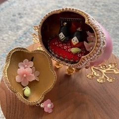 エッグアート　ひな祭りの画像
