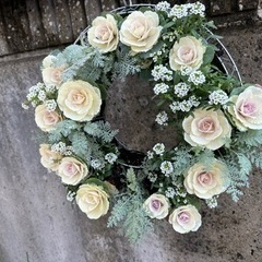寄せ植えリース お正月