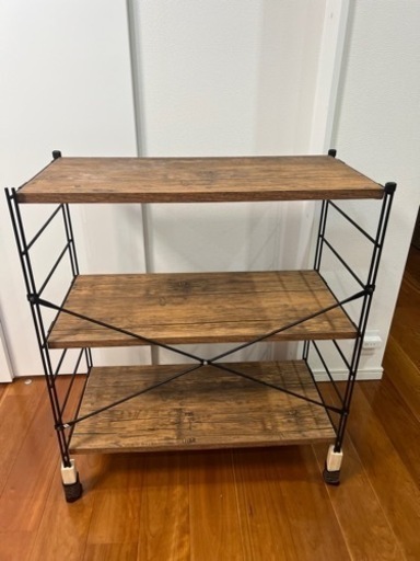 山善 ラック 3段オープンシェルフ 41.5D x 85.5W x 85H cm