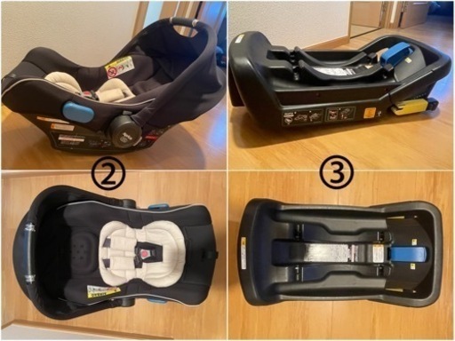 [値下げ]アップリカ　スムーヴ　ベビーカー＋チャイルドシートセット