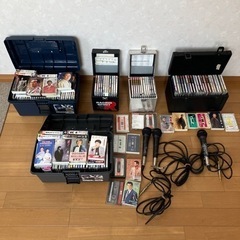 カラオケ用 演歌CD＆カセット＆マイクセット