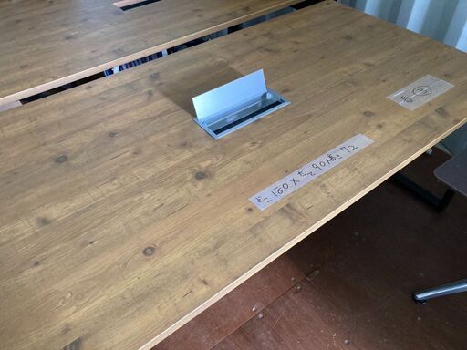 取引中：5月までお取り置き中】⑬木製机 オフィスデスク アウトレット