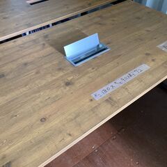 【取引中：5月までお取り置き中】⑬木製机　オフィスデスク　事務机の画像