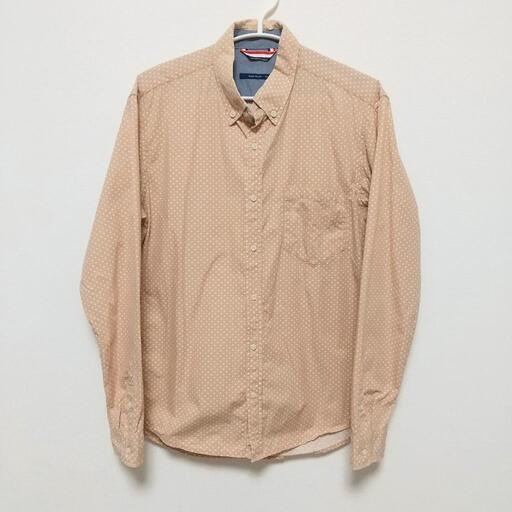 【85%OFF】MIND BLOW メンズ ボタンダウンシャツ L ベージュ ホワイトドット
