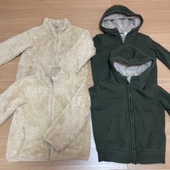 UNIQLO アウター 双子 お揃い 2セット キッズ 