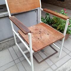 アクタス　アイアンチェア　アームチェア　チーク材　インダストリアル　アクメファニチャー　ジャーナルスタンダードファニチャー　ヴィンテージチェア　ACTUS　の画像
