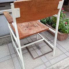 アクタス　アイアンチェア　アームチェア　チーク材　インダストリアル　アクメファニチャー　ジャーナルスタンダードファニチャー　ヴィンテージチェア　ACTUS　の画像